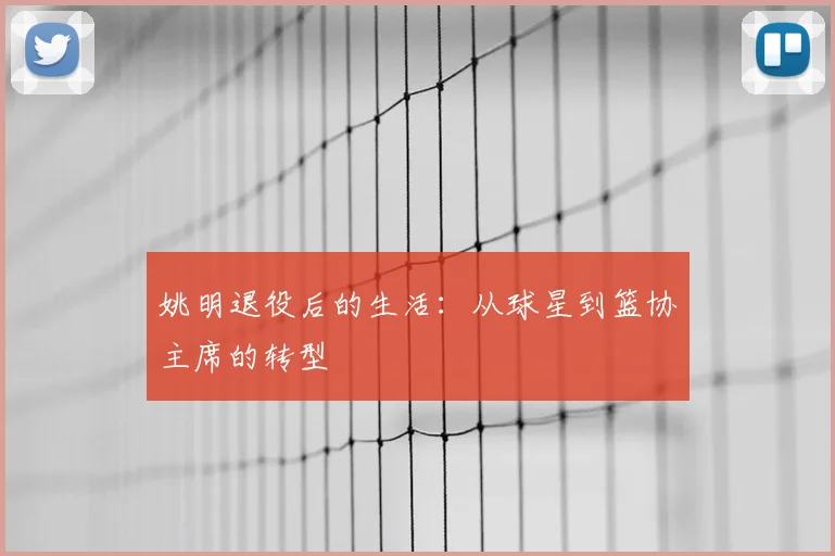 姚明退役后的生活:从球星到篮协主席的转型